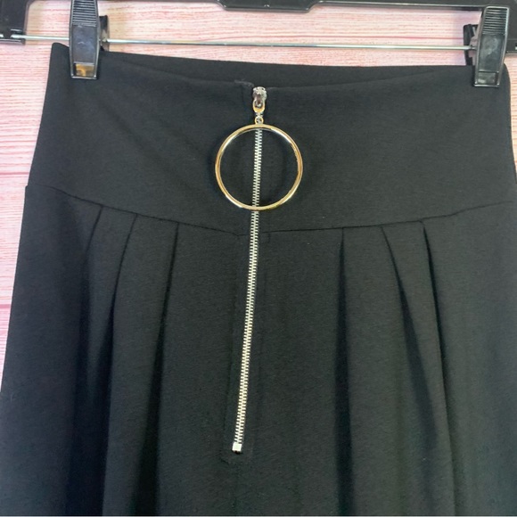 Fashion Nova Black Thrive Undet Pressure Wide Leg Pants Size Medium - Picture 5 of 6